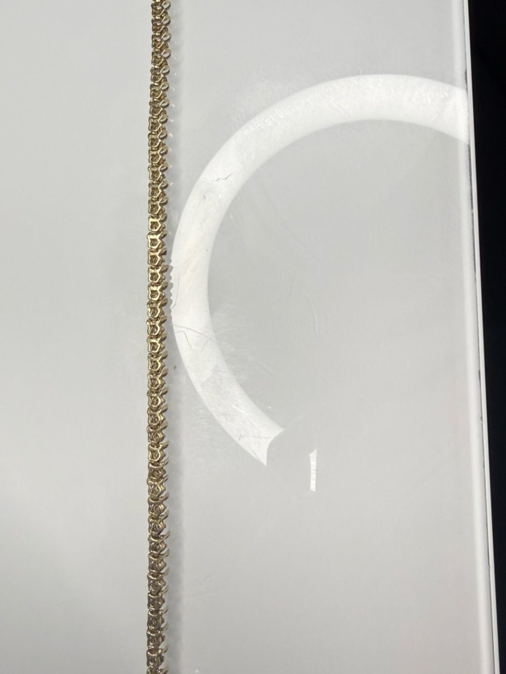 Women’s Vintage 10K Yellow Gold Diamond S Link Tennis Bracelet 7.5” ~9g - Picture 8 of 11